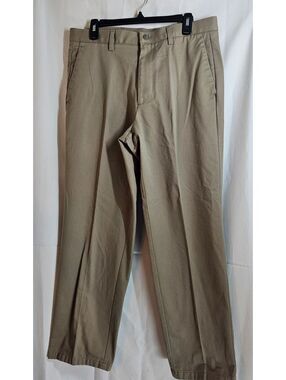Dockers Individual Fit Khaki Pants Size 34x30 Beige Cotton Blend